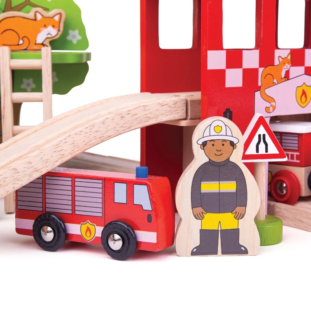 Circuit de train caserne de pompiers