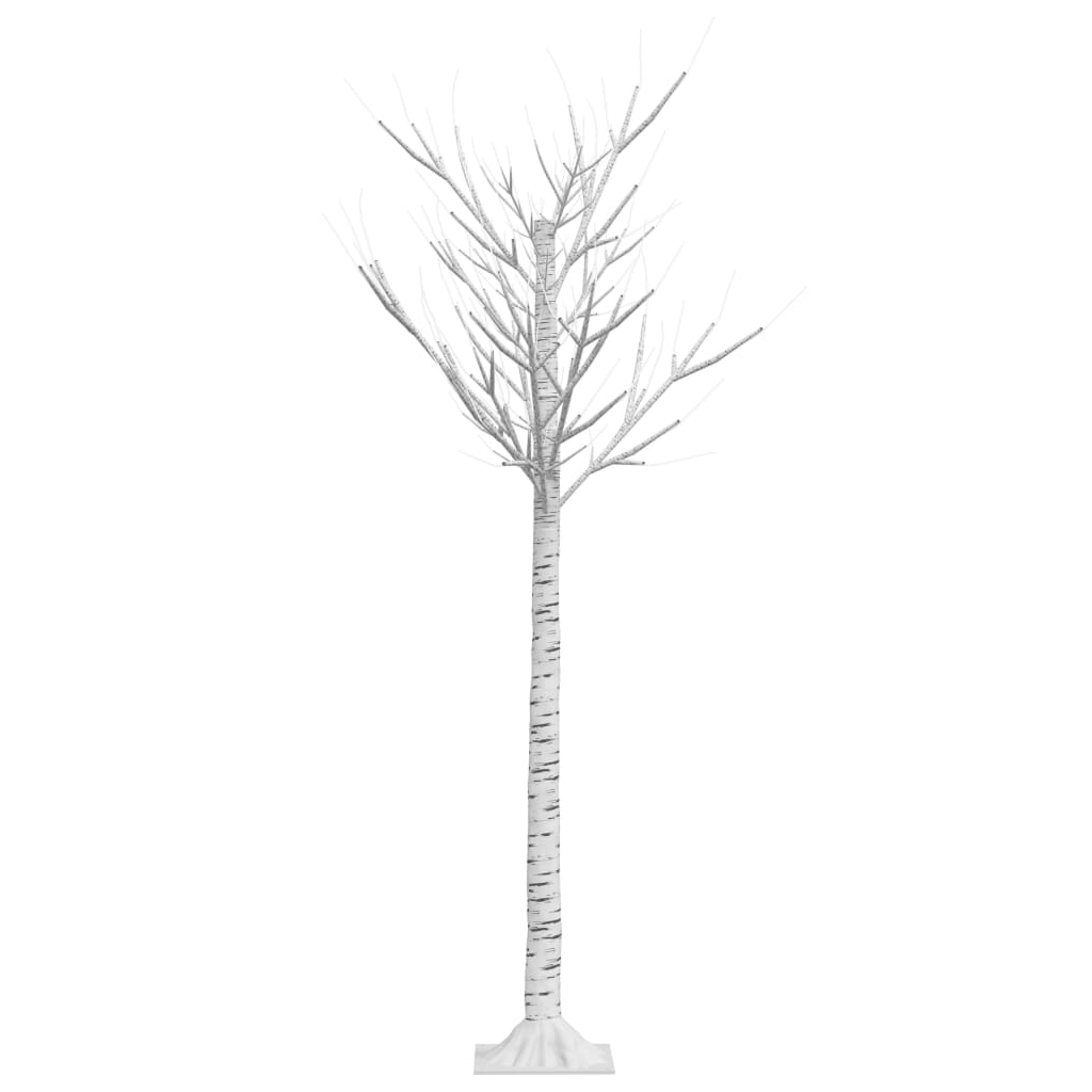 Sapin de noël 140 led bleues saule 1,5 m int/ext