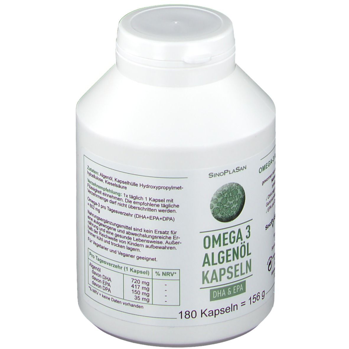 SinoPlaSan Omega 3 Algenöl DHA+EPA
