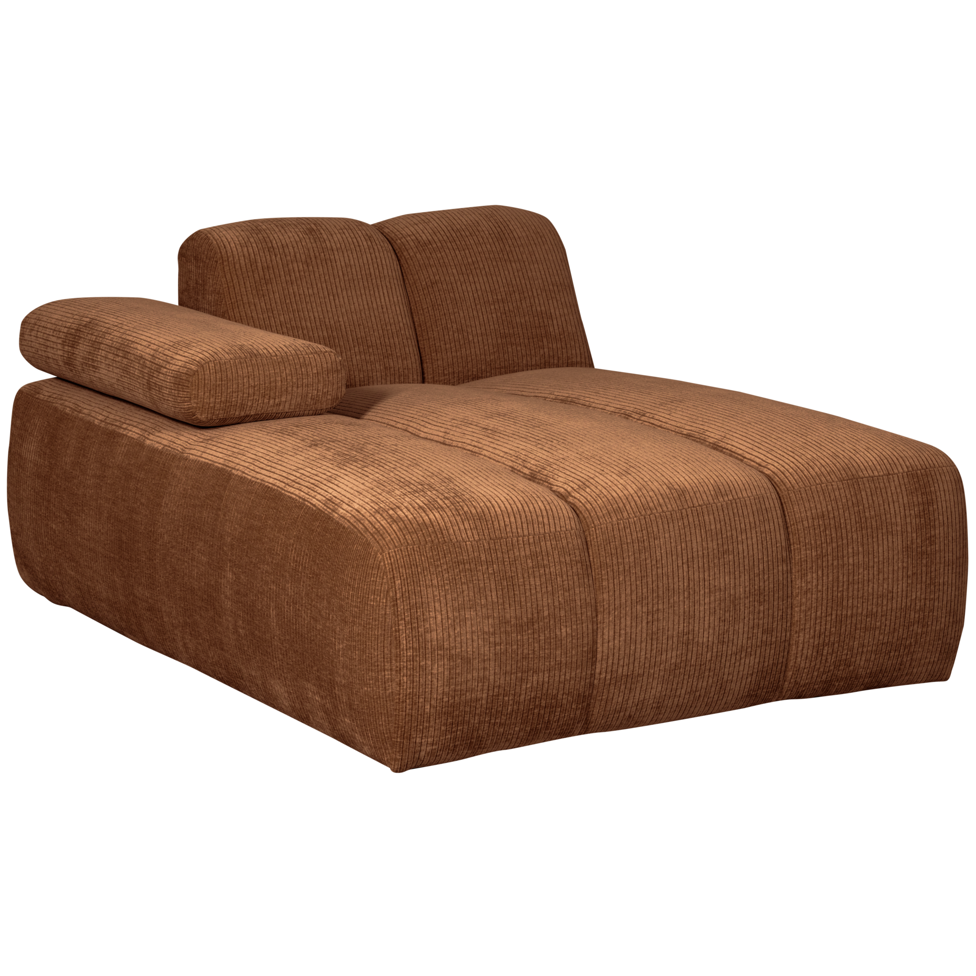 Chaise Longue Mojo Element Mojo Chaise Longue Element Links - Geweven Ribstof - Roestbruin