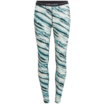 Icebreaker Merino 200 Oasis Leggings Protect Our Winters AOP Funktionshose Snow AOP Damen