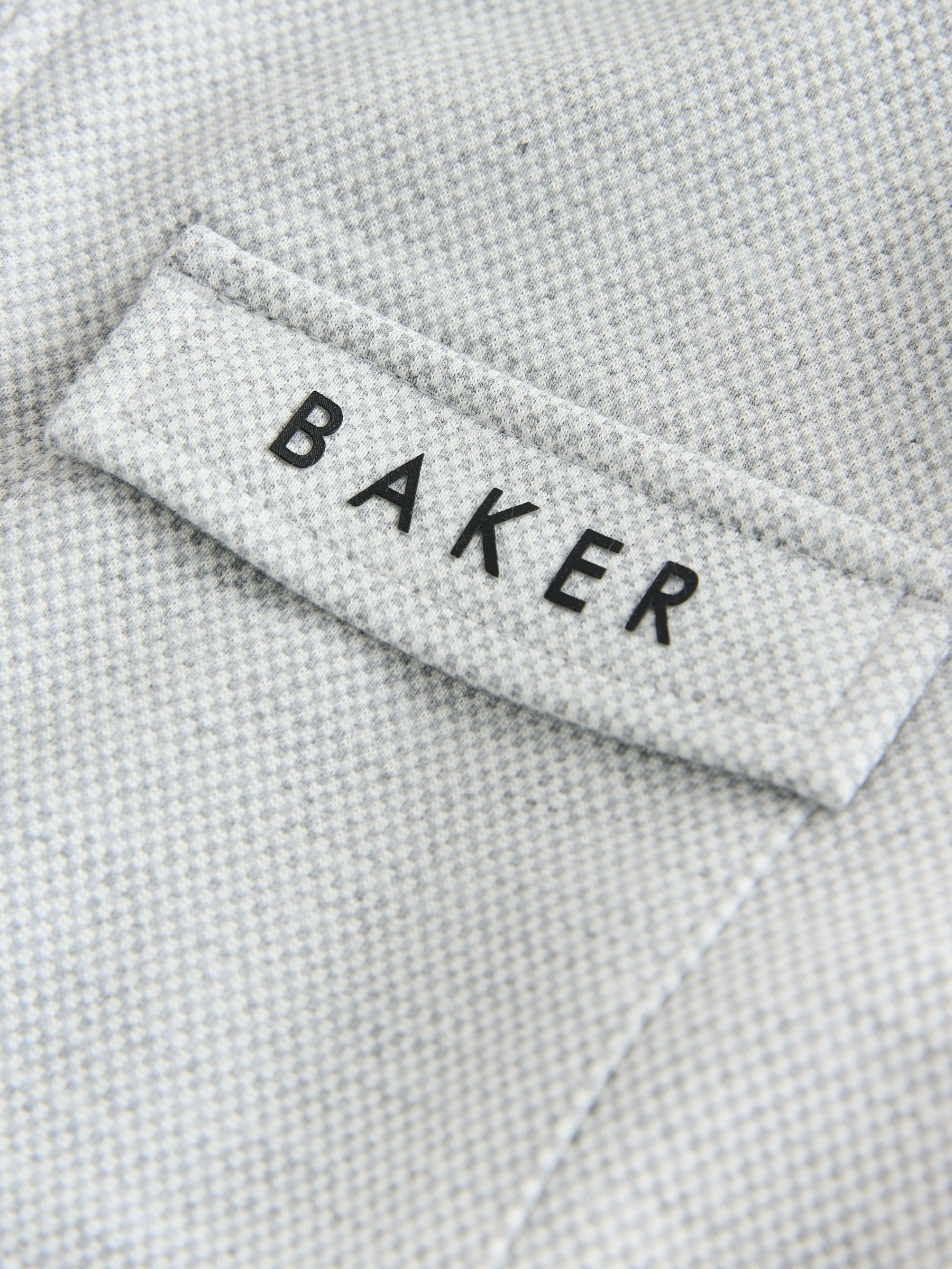 Grijs - Baker by Ted Baker 3 Piece Textured Jacket T-Shirt and Trousers Set