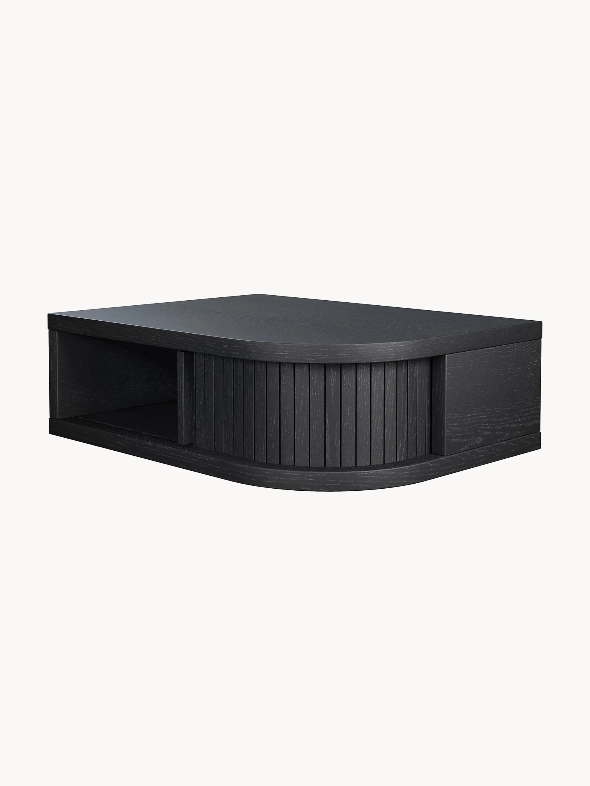 Houten wandnachtkastje Farsta Tambour met lade