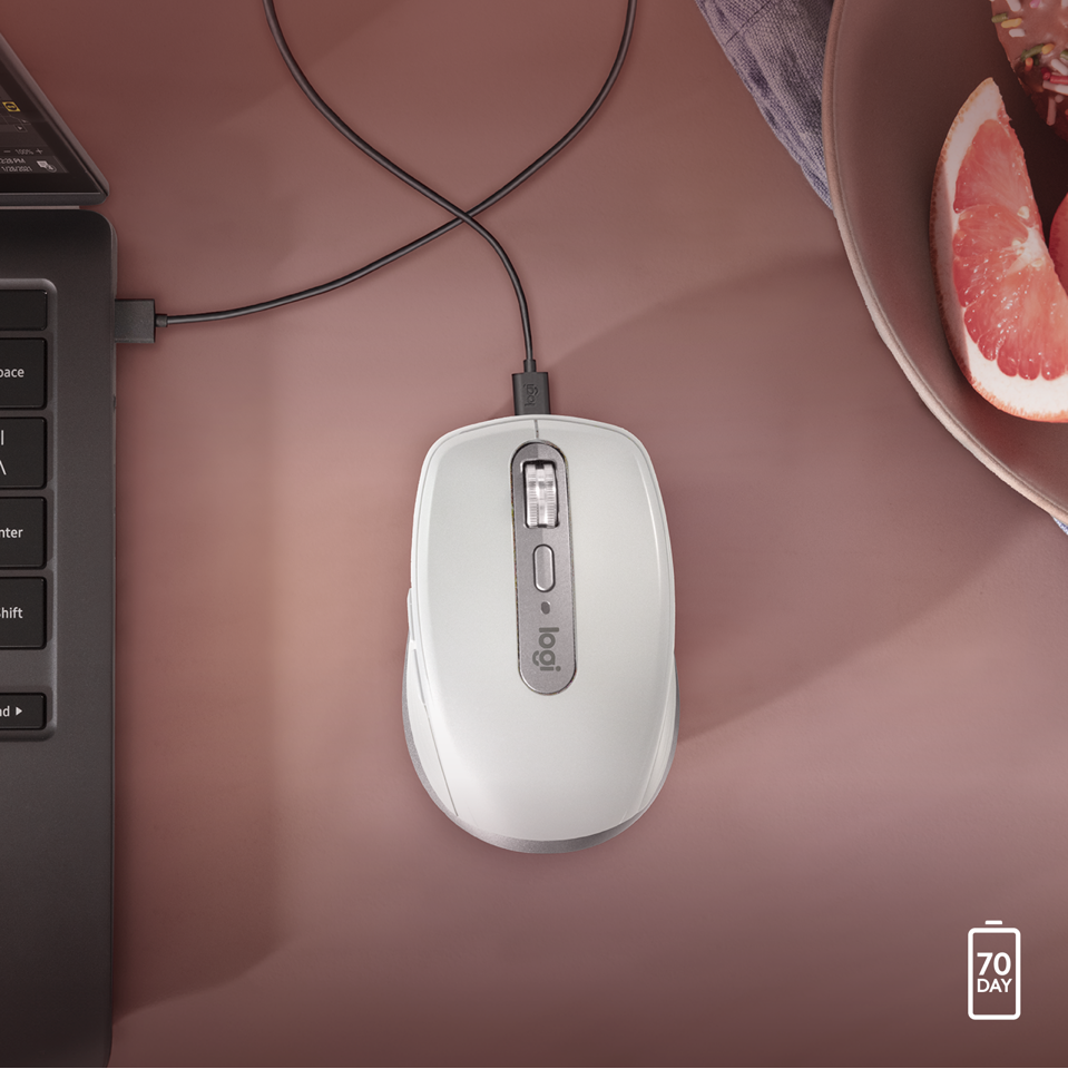Logitech - MX Anywhere 3S For Mac Compact Wireless Performance Mouse