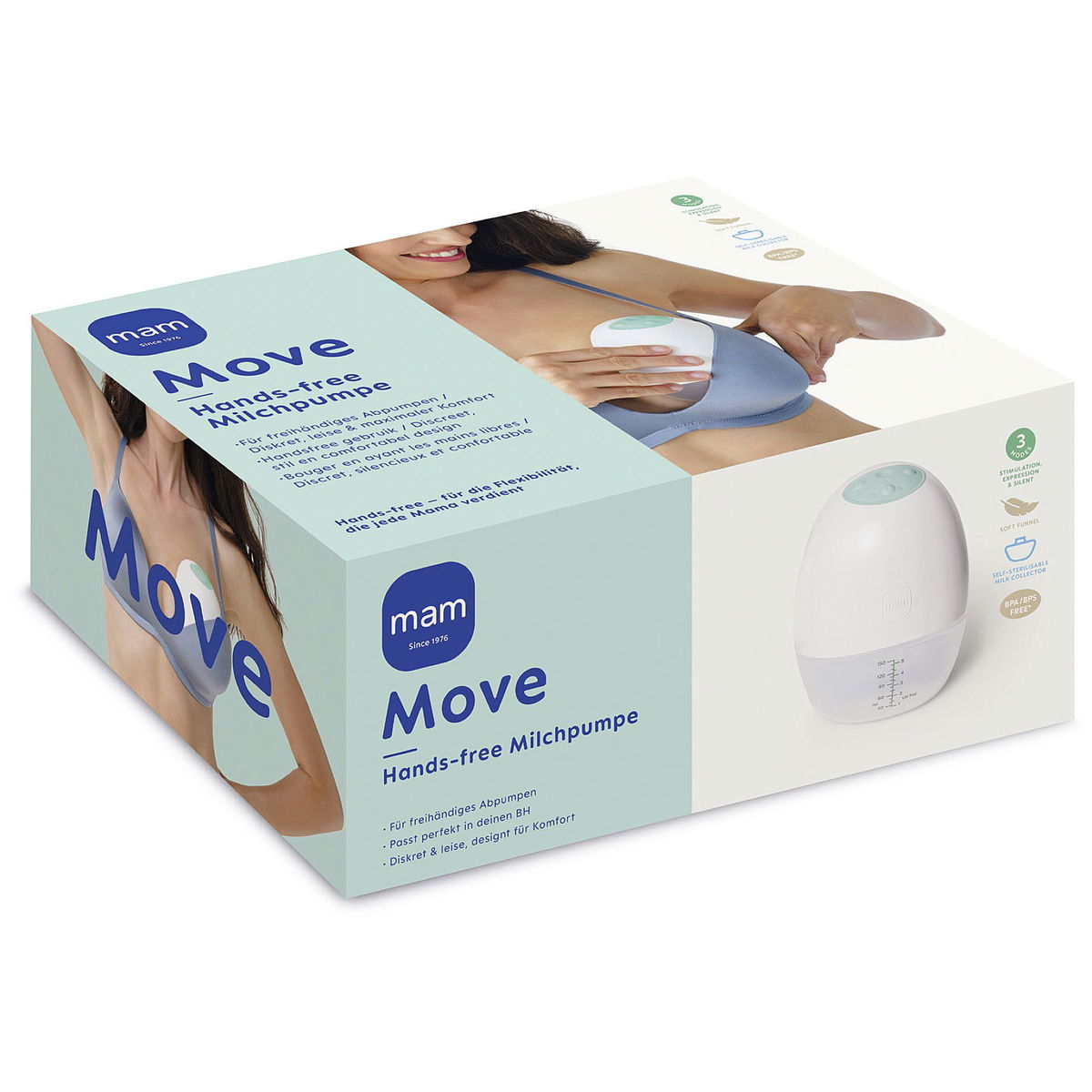 MAMMAM   Milchpumpe Move Hands-free Einzeln