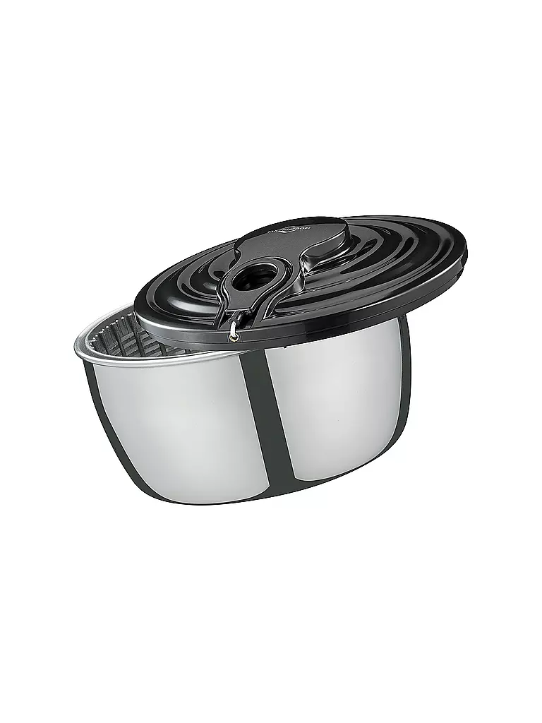 KÜCHENPROFI Salatschleuder WAVE 24,5cm Edelstahl silber