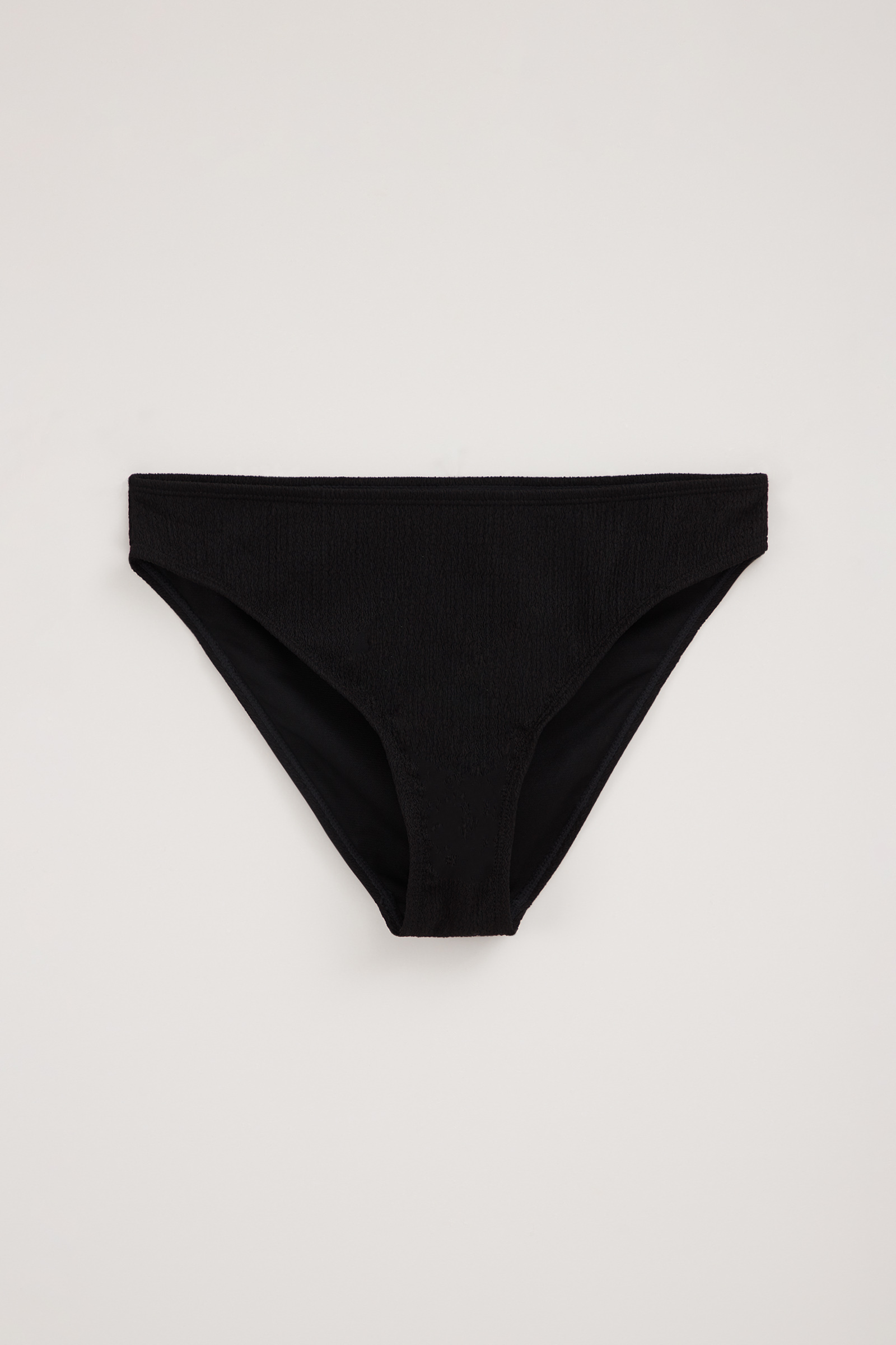 mid rise bikinibroekje met structuur WE Fashion Zwart