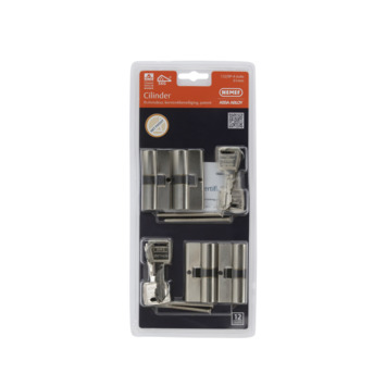 NEMEF veiligheidscilinder NF3  30/30 mm SKG 3-sterren gelijksluitend (4 stuks)