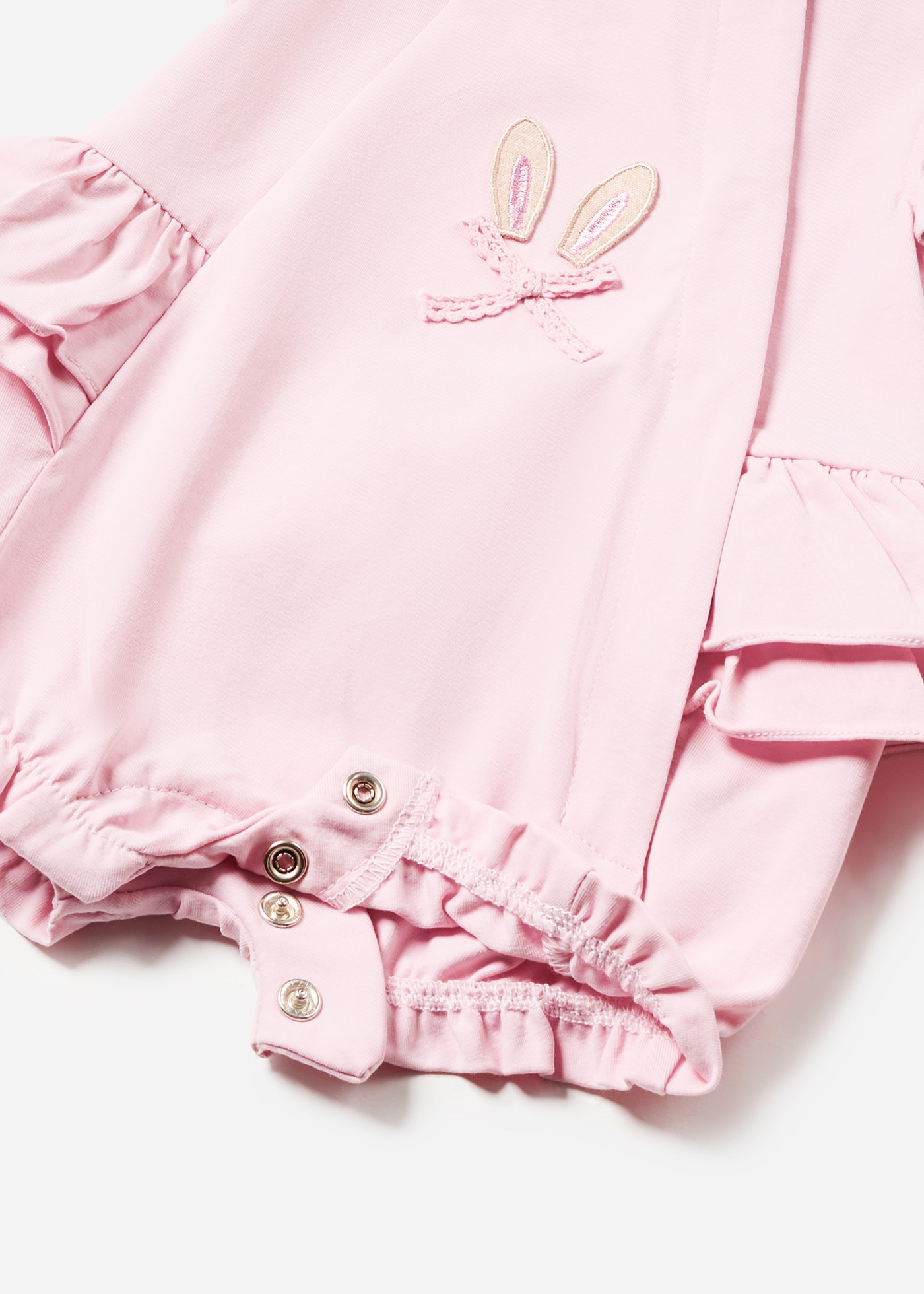 Conjunto de 2 macacões para recém-nascidos da Better Cotton, cor Jade.