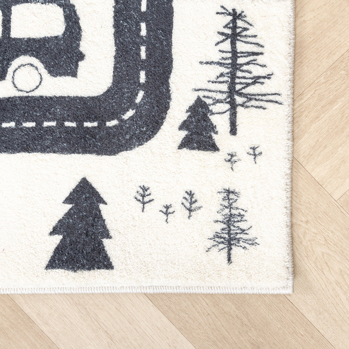 Auto speelkleed - Dex Trail Zwart | Ga mee op roadtrip!