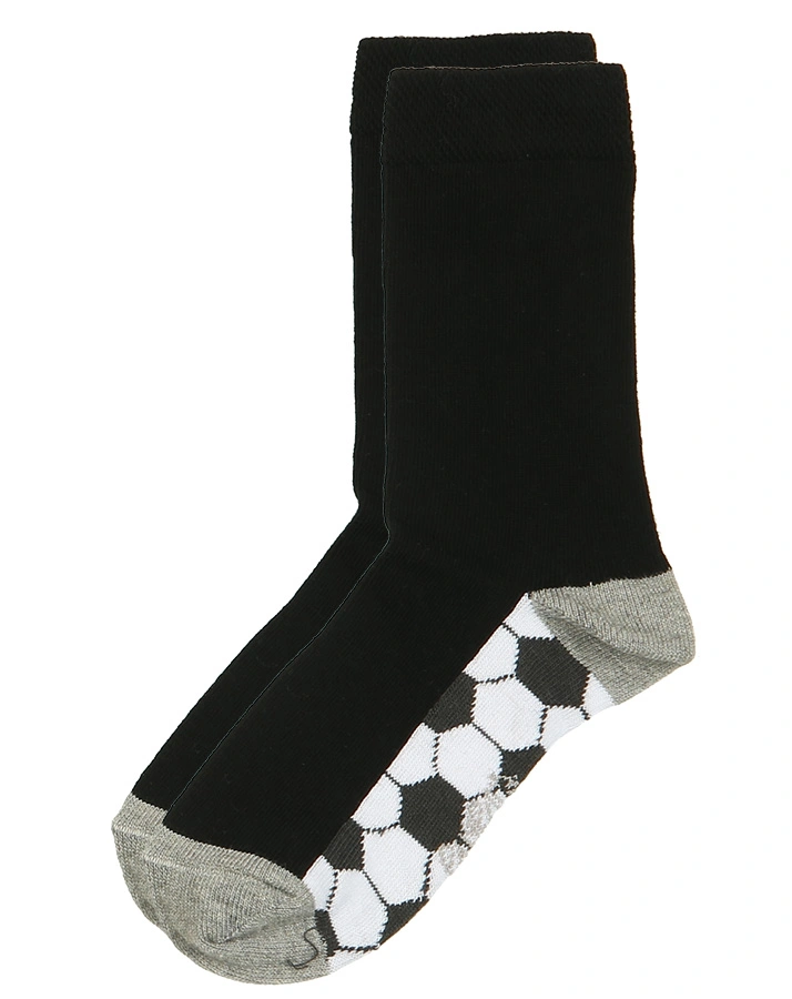 Socken FUßBALL & RINGEL 6er-Pack in grau/navy