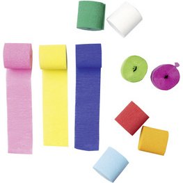 Banderolle de papier crépon, (l)50 mm x (L)10 m