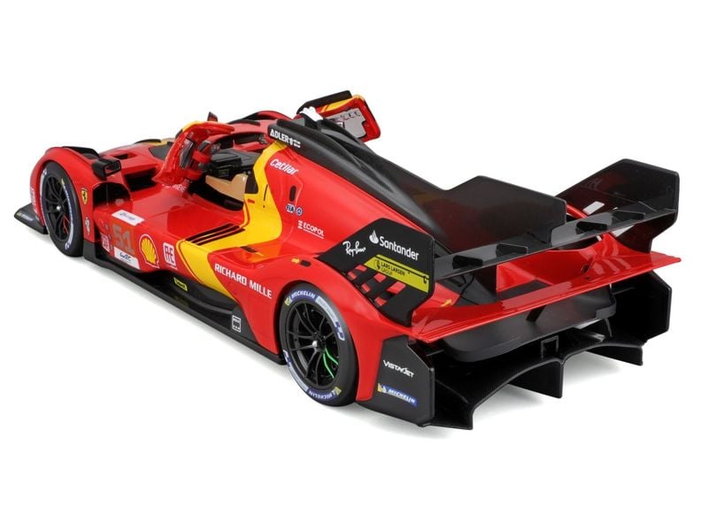 BBurago Ferrari Signature 499P LeMans Champ. 2023 Rot 1:18 Sammlermodell im Massstab 1:18