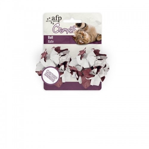 All for Paws Pompons Crocantes Roxos para Gatos