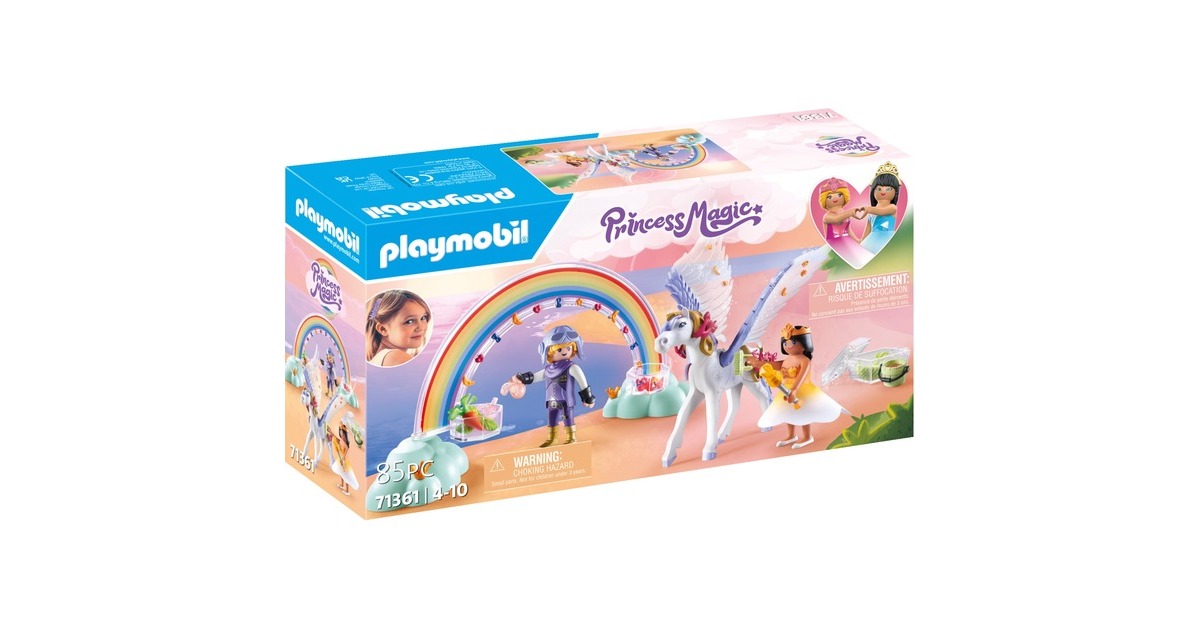 PLAYMOBILPrincess Magic - Pegasus met Regenboog Constructiespeelgoed  (71361)