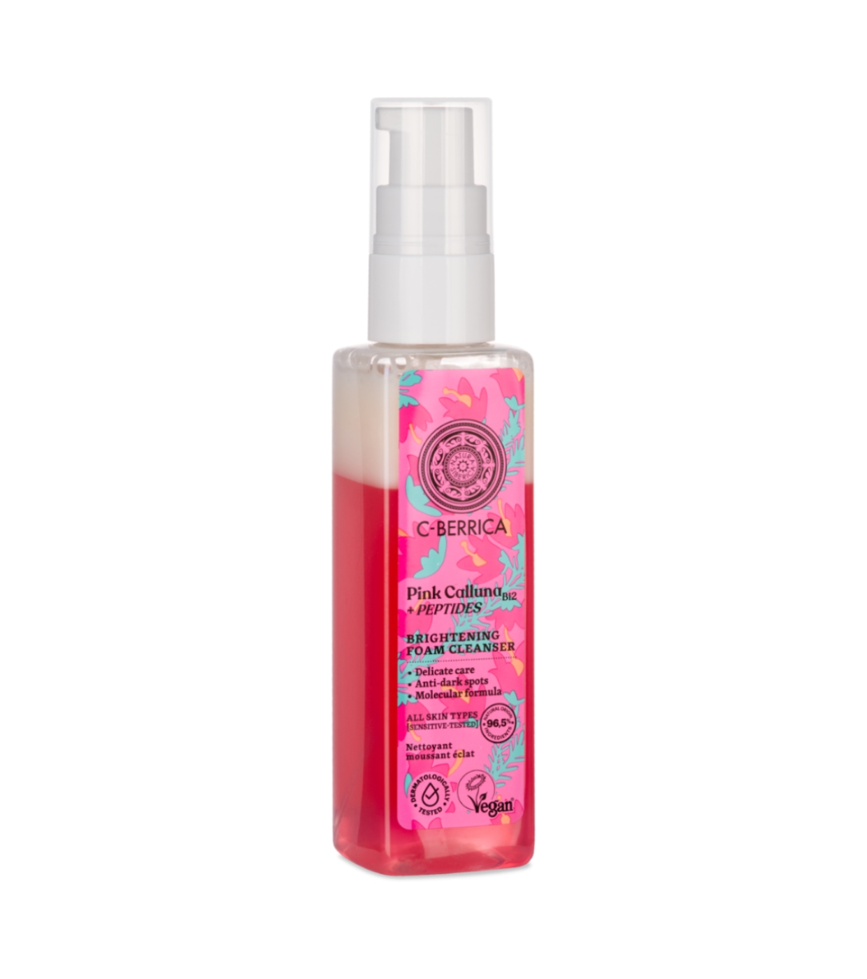 Natura Siberica - *Pink Calluna* - Espuma de Limpeza Iluminadora