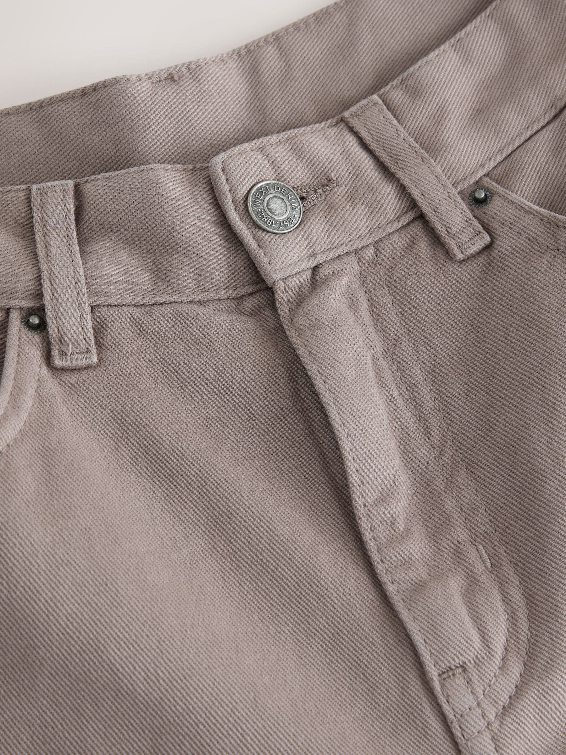 Nertsgrijs/bruin - Palazzo-jeans met hoge taille en wijde pijpen