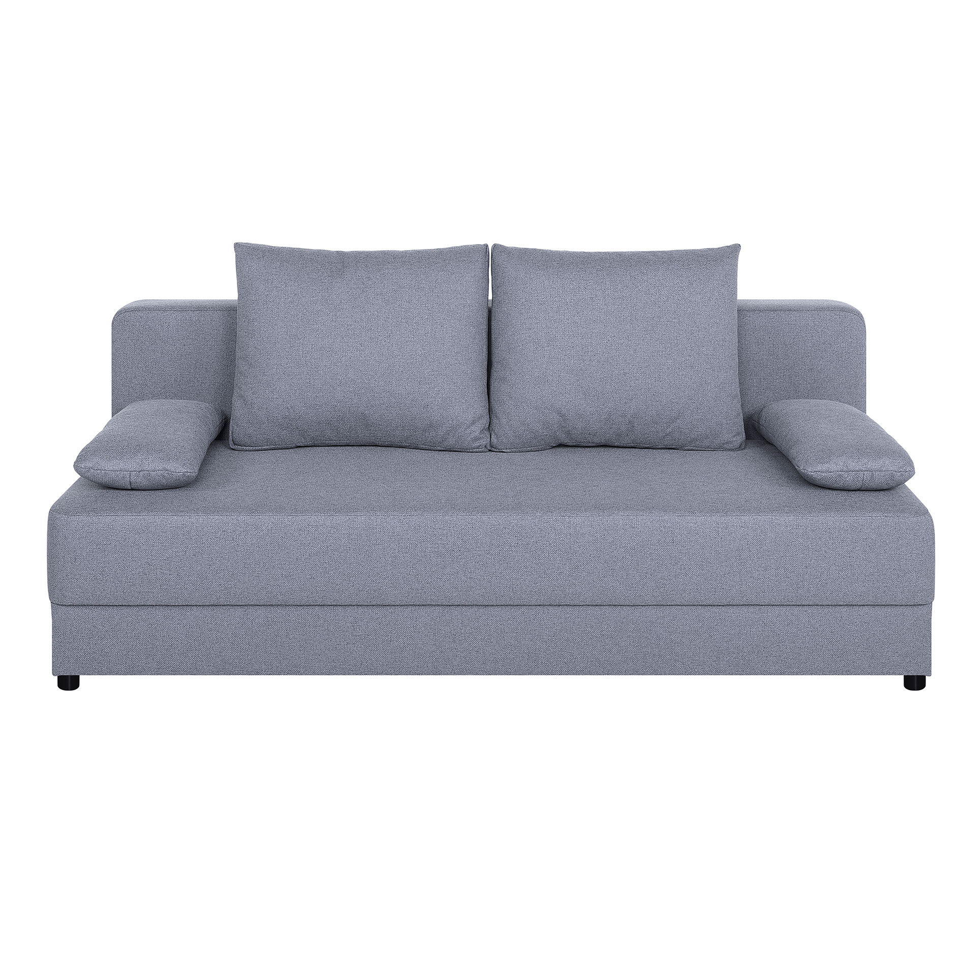 Schlafsofa - hellgrau - mit Staukasten und Liegefunktion - Dauerschläfer