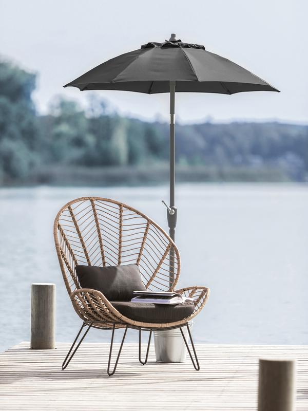 Dehner Sonnenschirm Vido, rund, ca. Ø150 cm