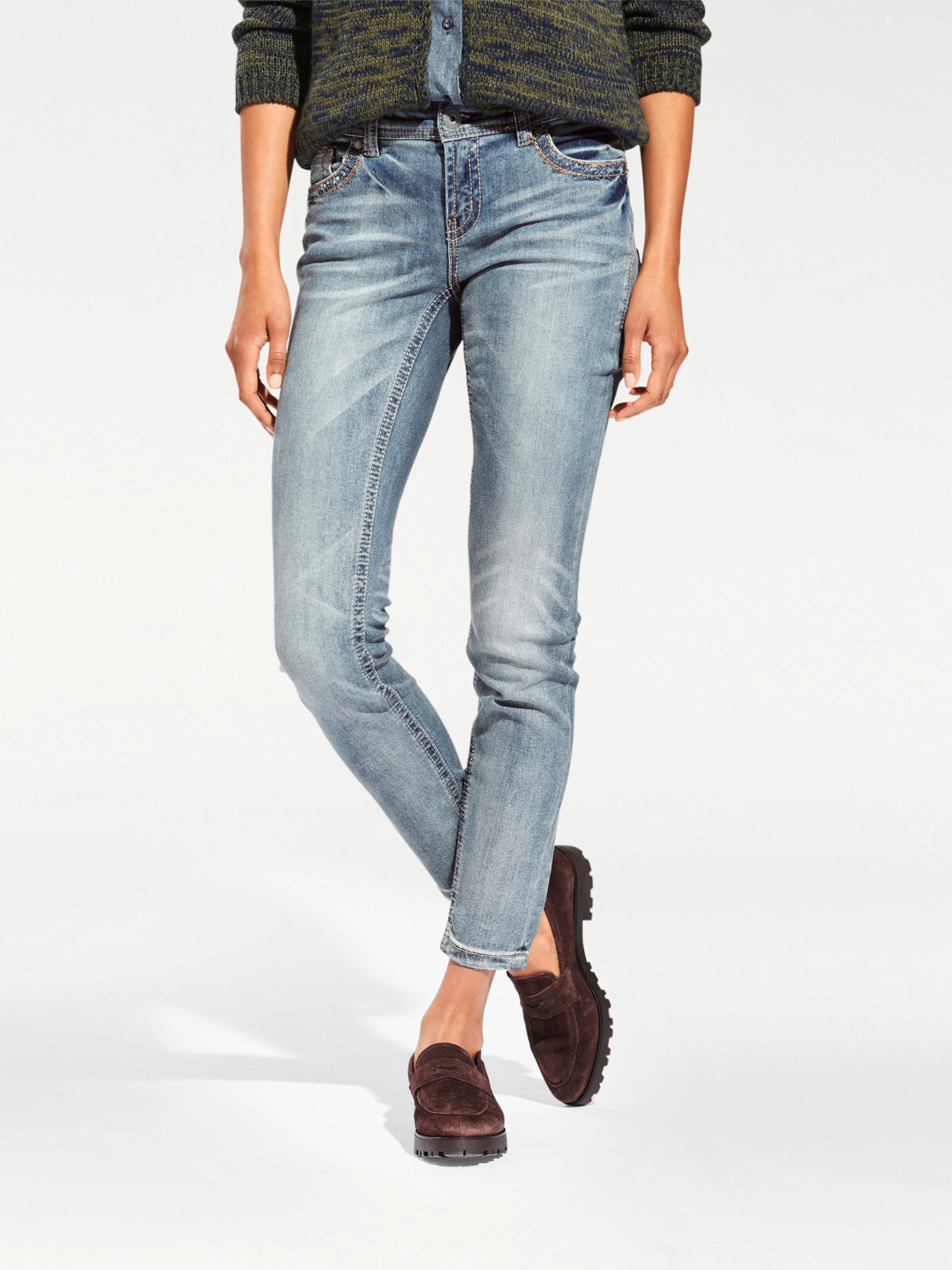 heine Röhrenjeans in bleached