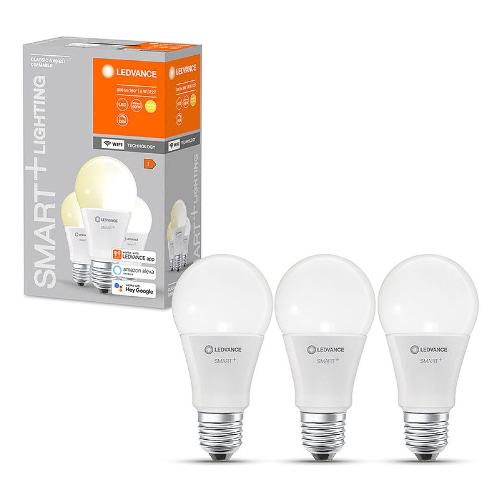 LYSPÆRE OSRAM LED SMART+ WIFI TBDW E27 806LM 9W DIMBAR