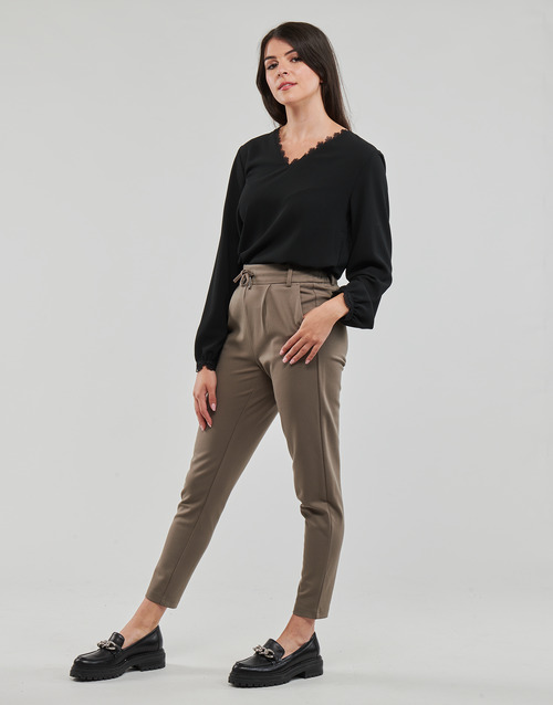 Only - ONLNOVA FR VERSA V-NECK L/S LACE TOP PTM - Noir