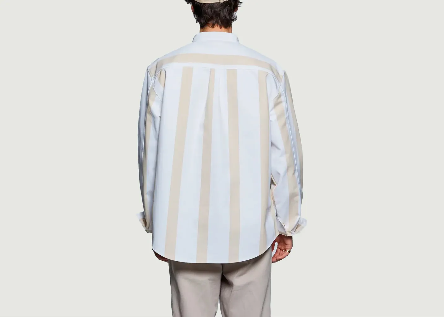 Chemise Oversize Rayée En Coton Later