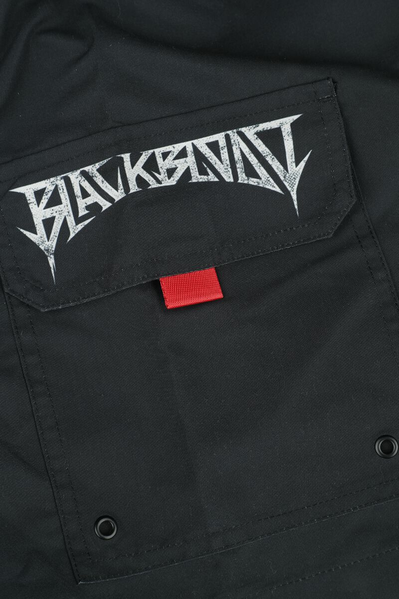 Swim Shorts With Devil Skull Print | Black Blood by Gothicana Short de bain