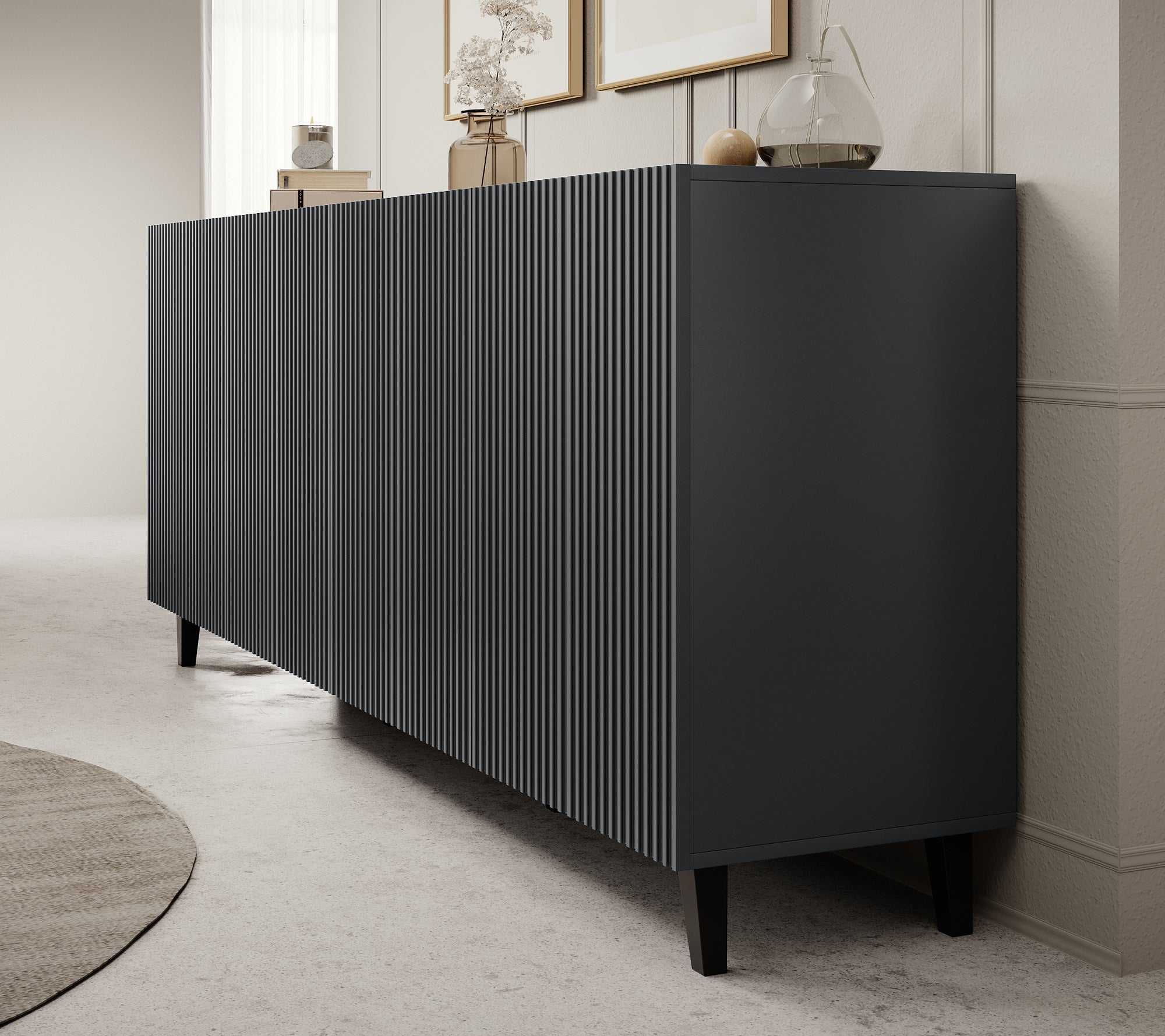 Vintar - Dressoir - Antraciet - 201x42x83 cm