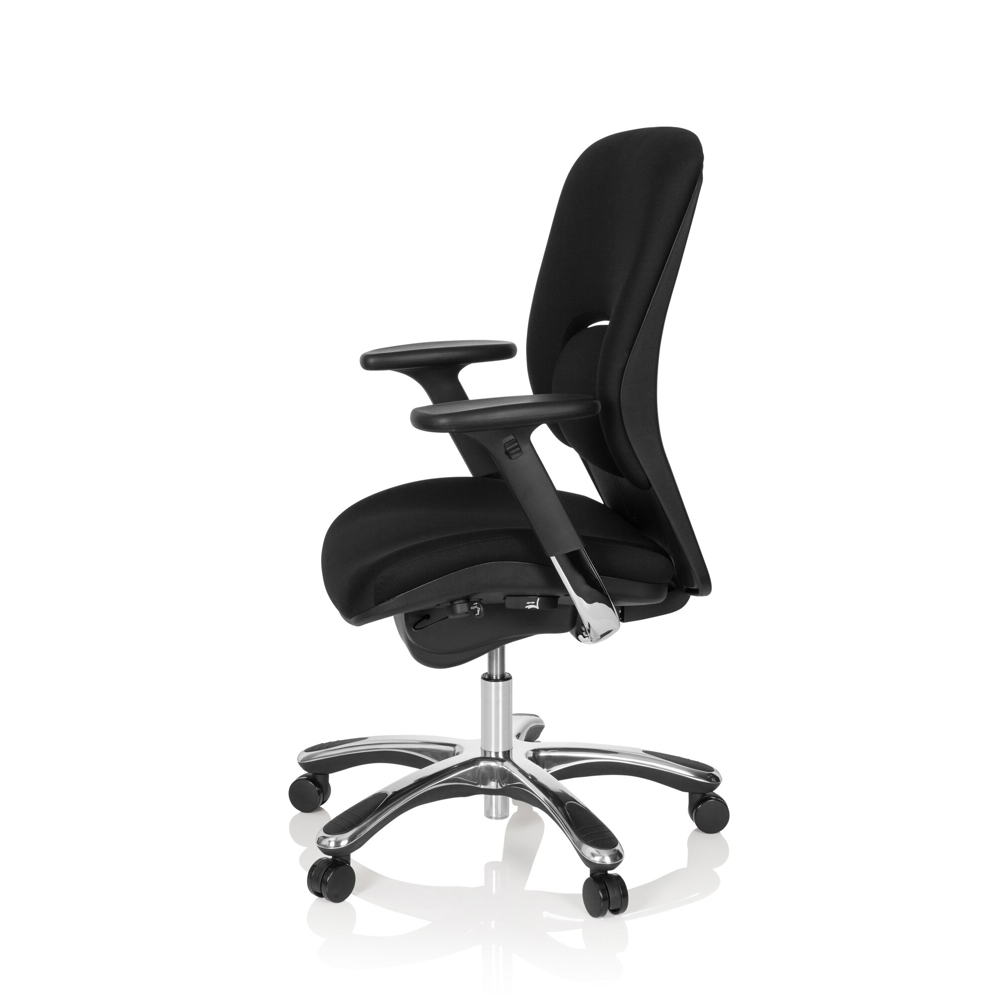 High End Bürostuhl VAPOR LUX BASE Stoff mit Armlehnen (höhenverstellbar) hjh OFFICE