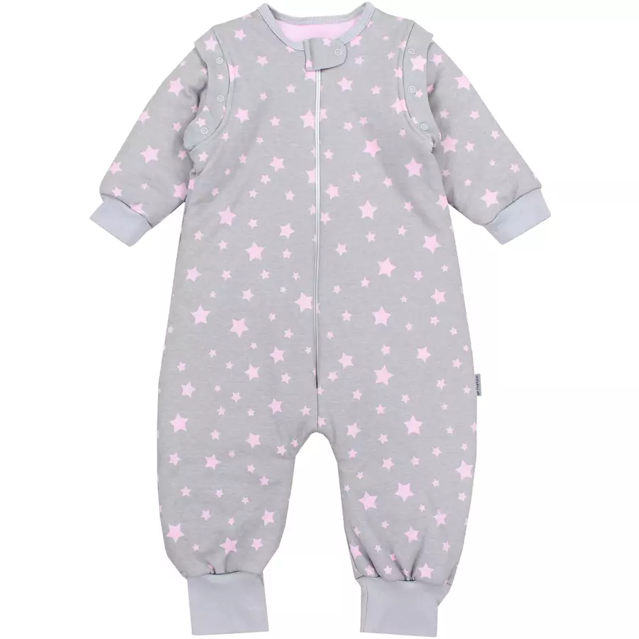 TupTam Baby Schlafsack mit Beinen und Ärmel Winter graulila
