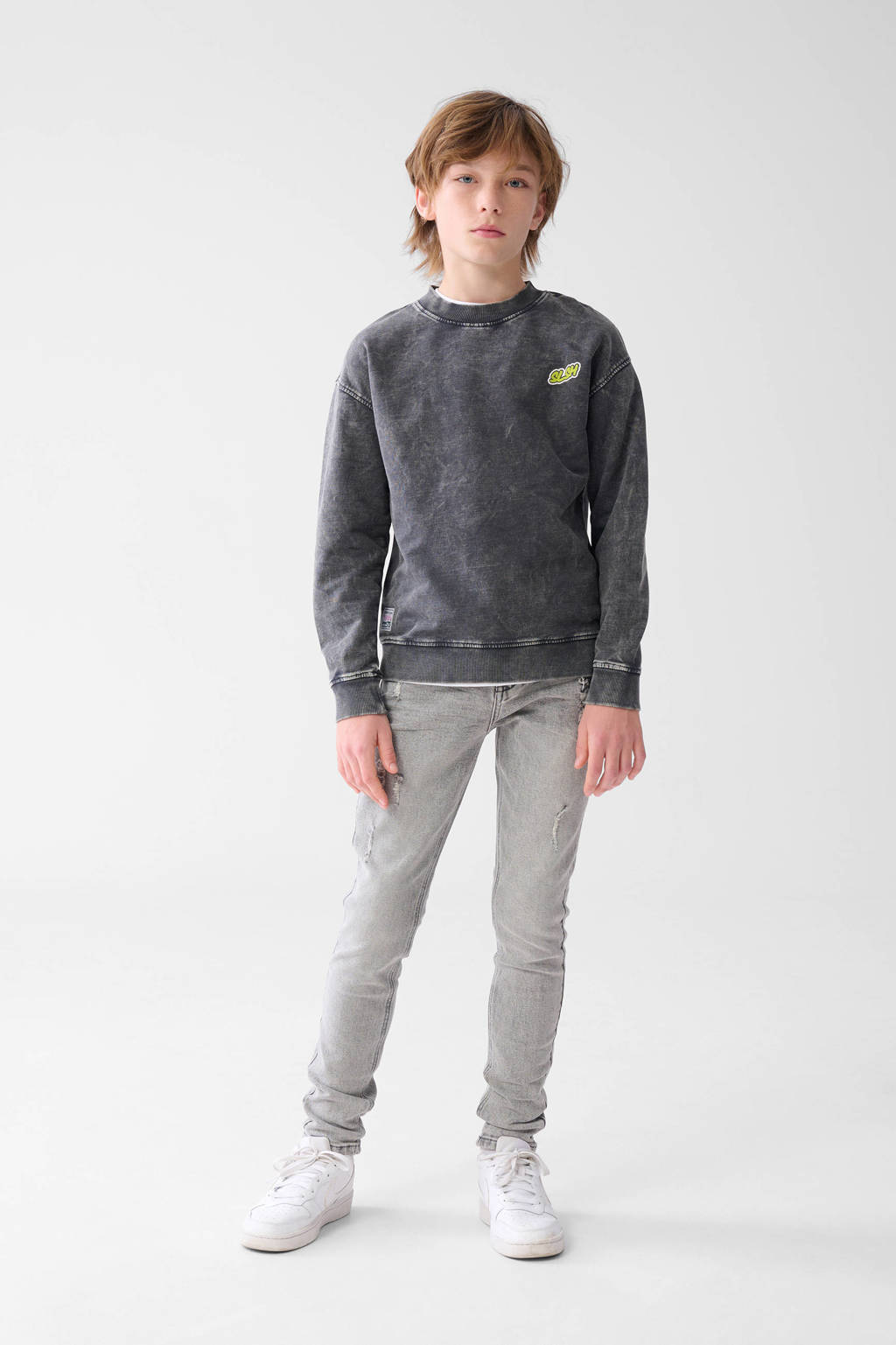 Shoeby tapered fit jeans grey denim