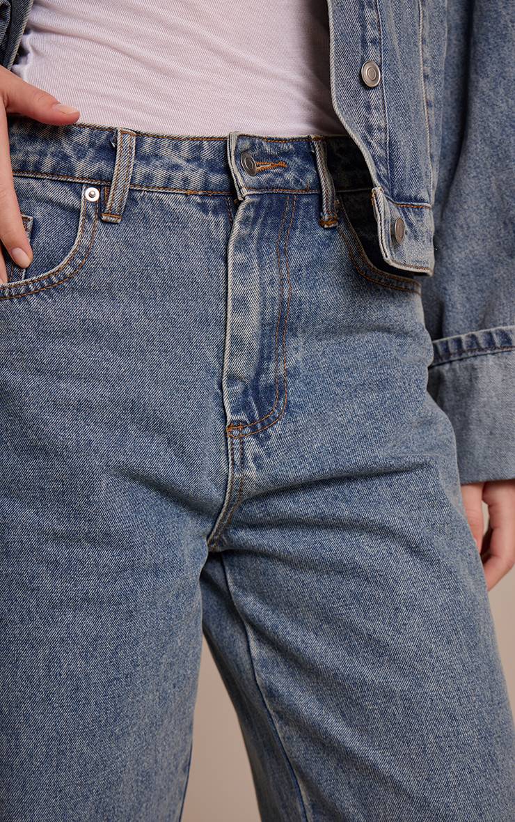 Vintage Jean À Ourlet Retroussé
