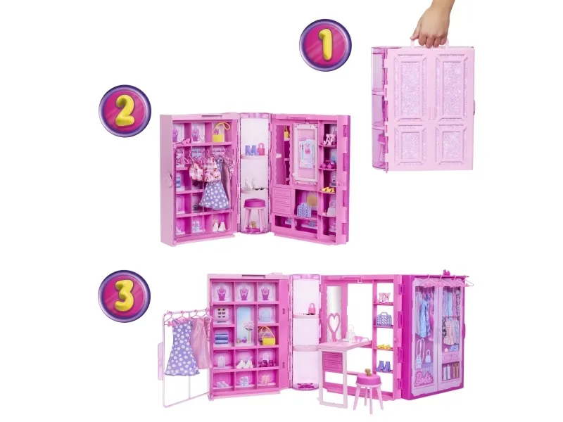 Barbie Fashion Fun Dream Closet w Doll
