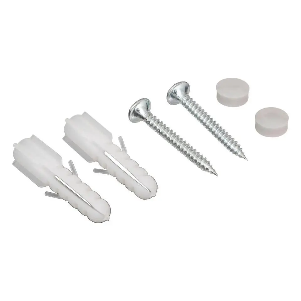 5Five Kapstok - 4 ophang haken - RVS - grijs/zilver - 45 x 10 cm