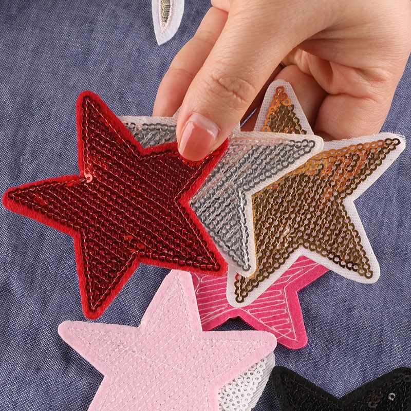 Embroidery Kingdom - Ster geborduurde applicatie patch (verschillende ontwerpen)