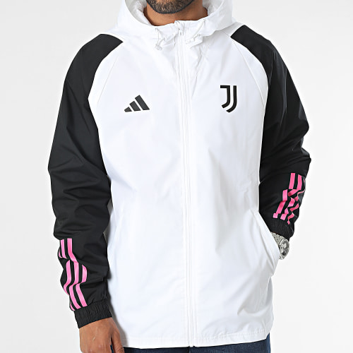 Coupe-Vent Juventus HZ5057 Blanc Noir