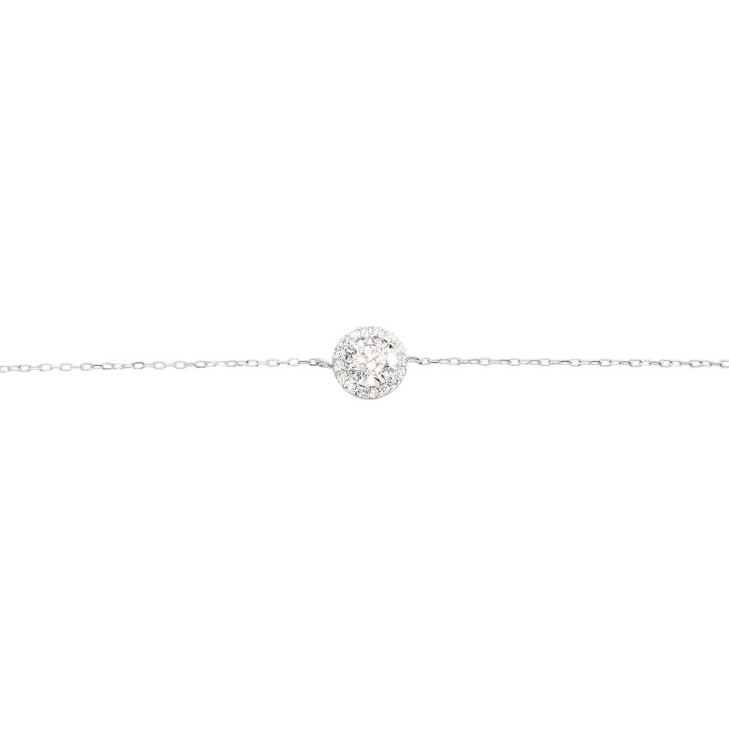 Bracelet Eurycide Or Blanc Oxyde De Zirconium