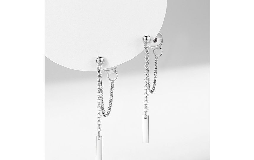 pexrl sieraden - Sterling zilveren oorbel met ketting
