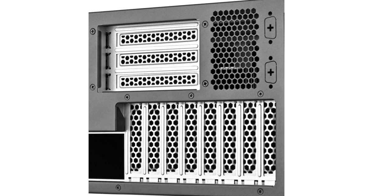 SilverStoneRM47-502-I rack behuizing  (Zwart)