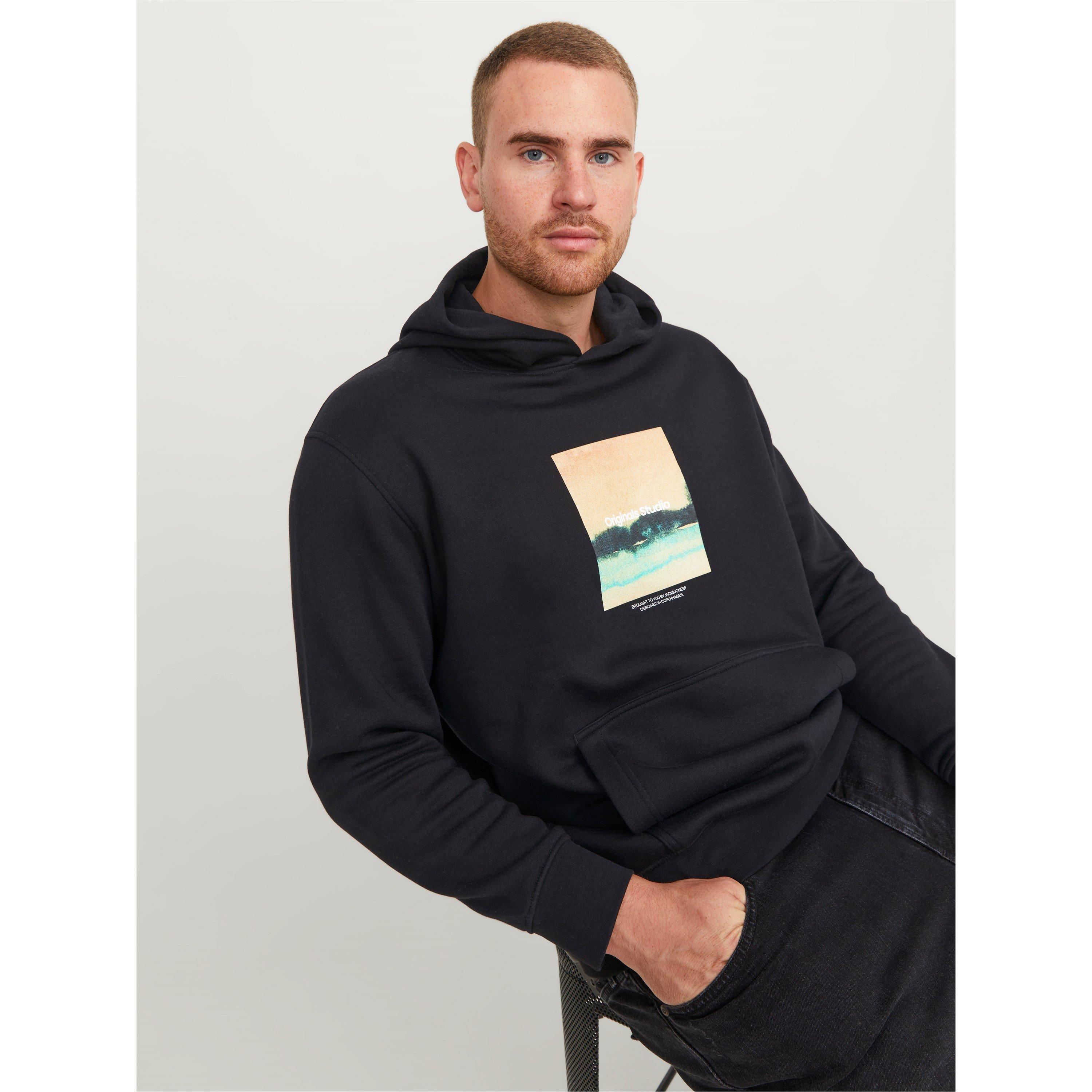 Jack and Jones Originals Studio Hoodie Mens Plus Size