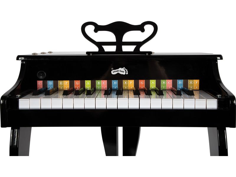 small foot Klavier Kinderflügel Edler Kinder-Flügel in Hochglanz-Schwarz – erstes Musikinstrument