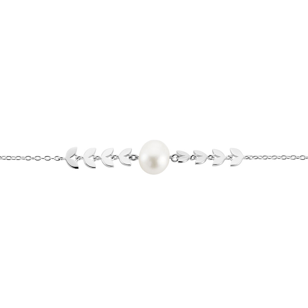 Bracelet Giacobbe Argent Blanc Perle De Culture