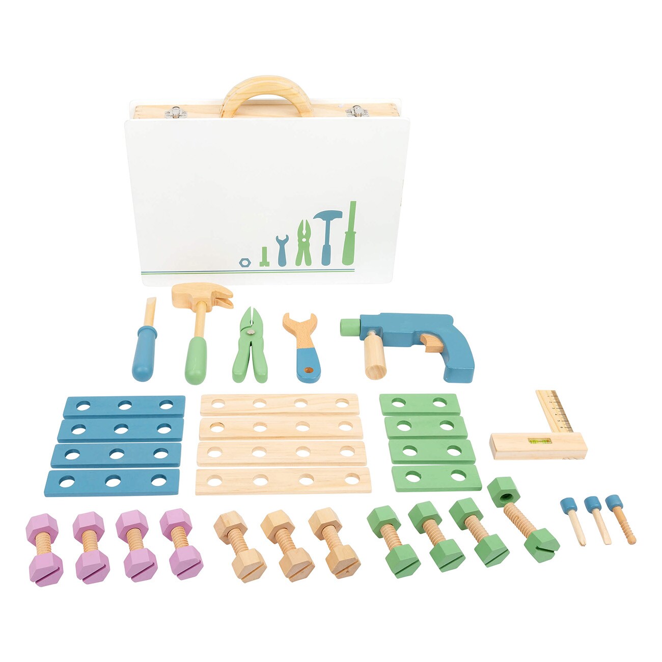 Smallfoot Werkzeugkoffer Nordic (11505) Mehrfarbig Spielwerkbank