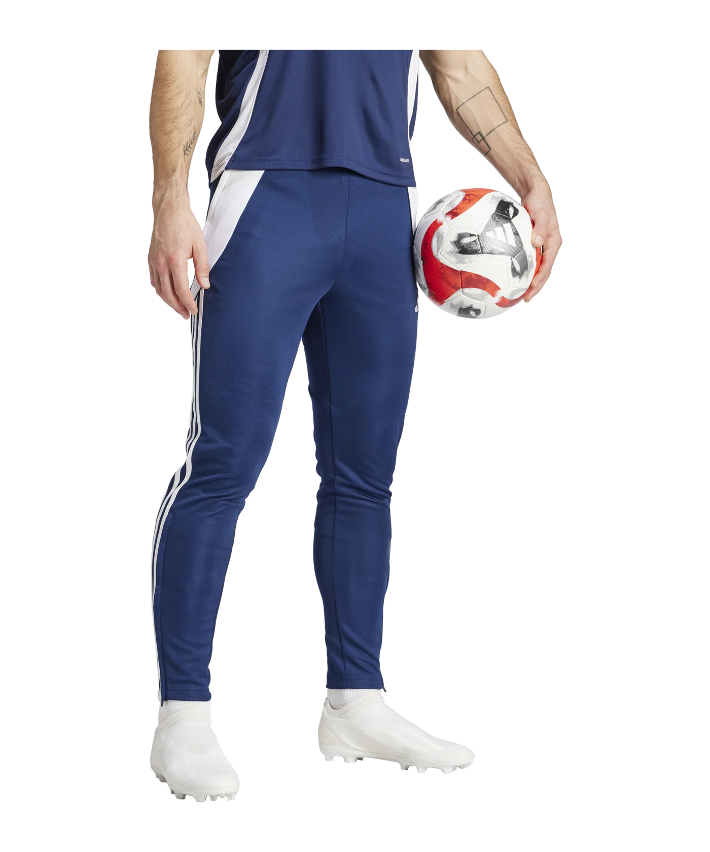adidas Tiro 24 Slim Trainingshose Blau Weiss