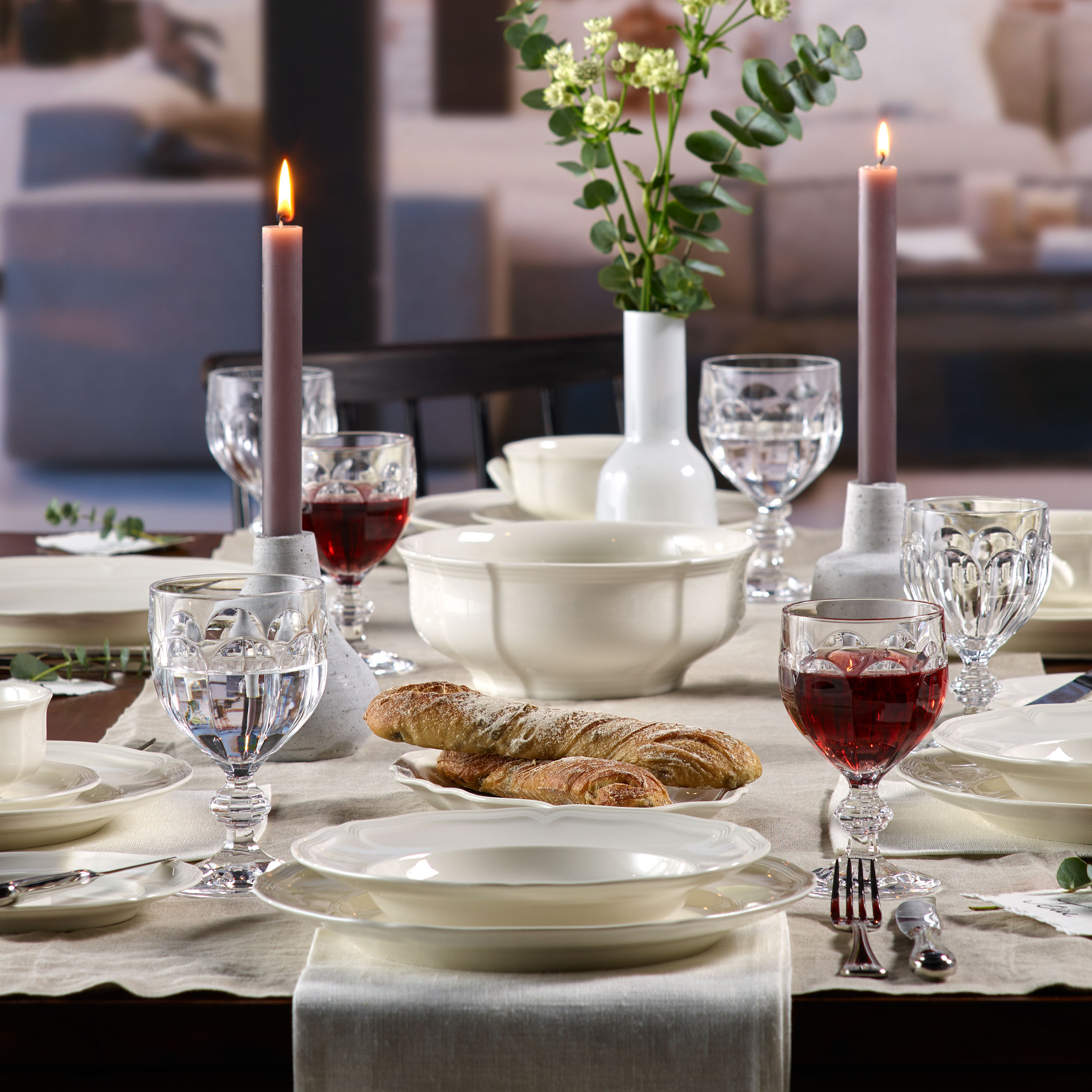 Manoir Dinner plate White, 10.6'', Premium Porcelain