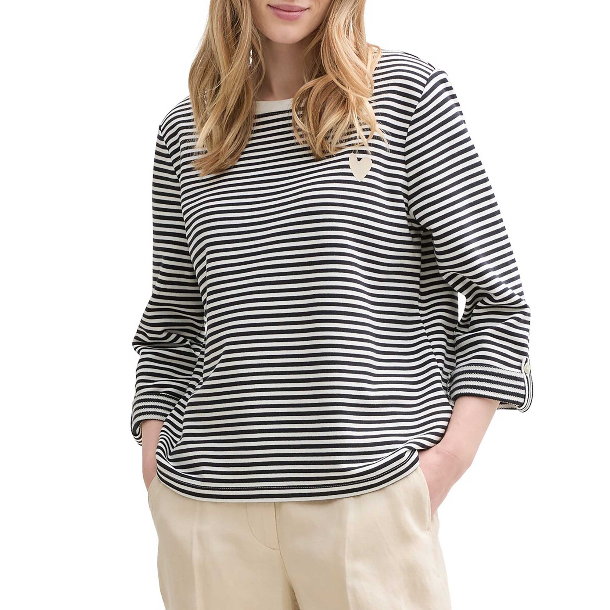 T-shirt Femme bleu marine