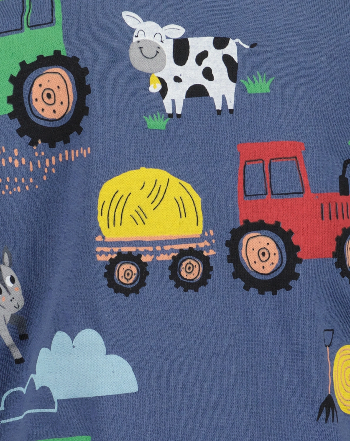 T-Shirt FARM FAN in jeansblau
