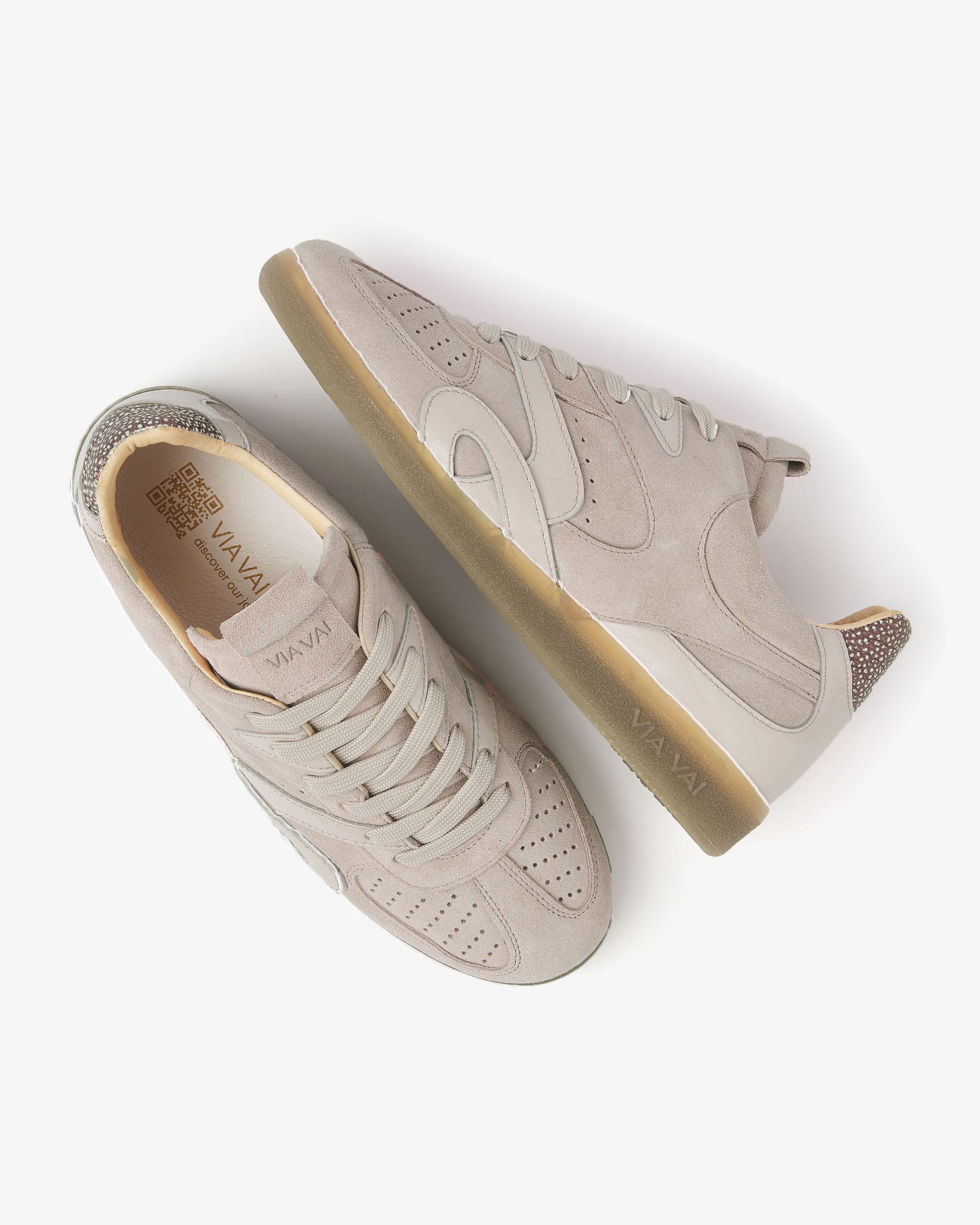 VIA VAI grijze dames sneakers Nilla Macy