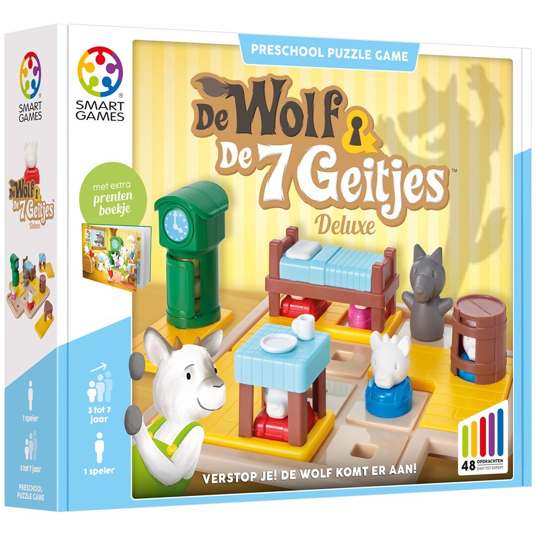 smartgames puzzelspel de wolf en de 7 geitjes